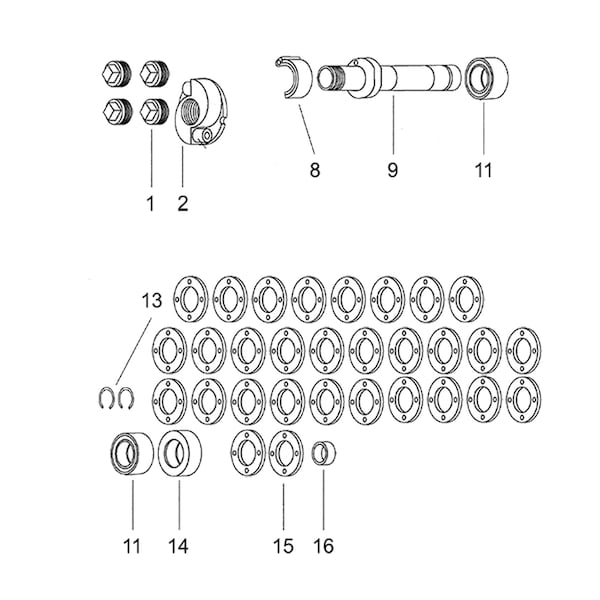 Small Spin-Blast Spare Parts Kit